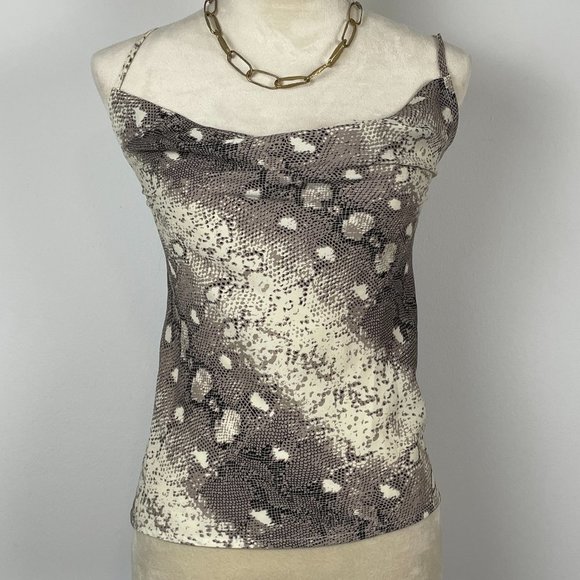 NASTY GAL SNAKE SKIN PRINT CAMI SIZE 6 - Picture 1 of 3